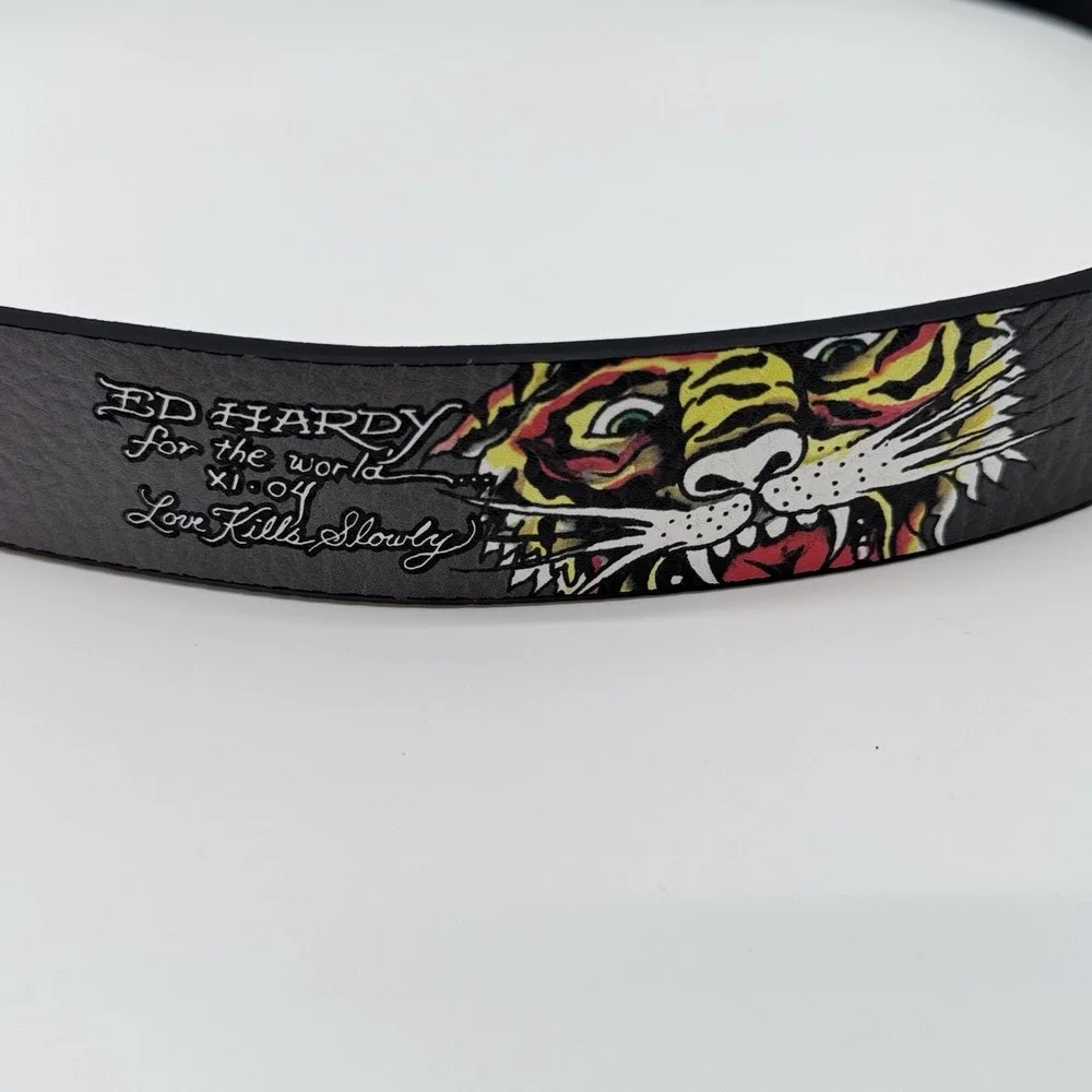 Ed Hardy Finest Tattoo Men's 40, Animal Imprint/Black